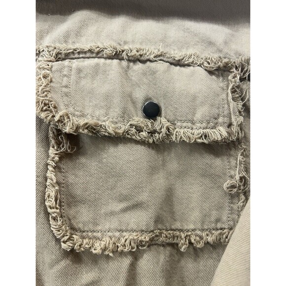 ELAN Rock and Roll Brown Military Jacket Fringe Boho Medium - Picture 4 of 9